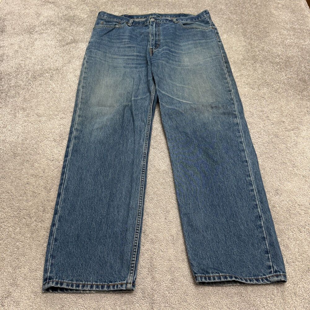 Levi's 550 Relaxed Fit Tapered Denim Jeans Mens 40x34 Medium Wash Blue Casual
